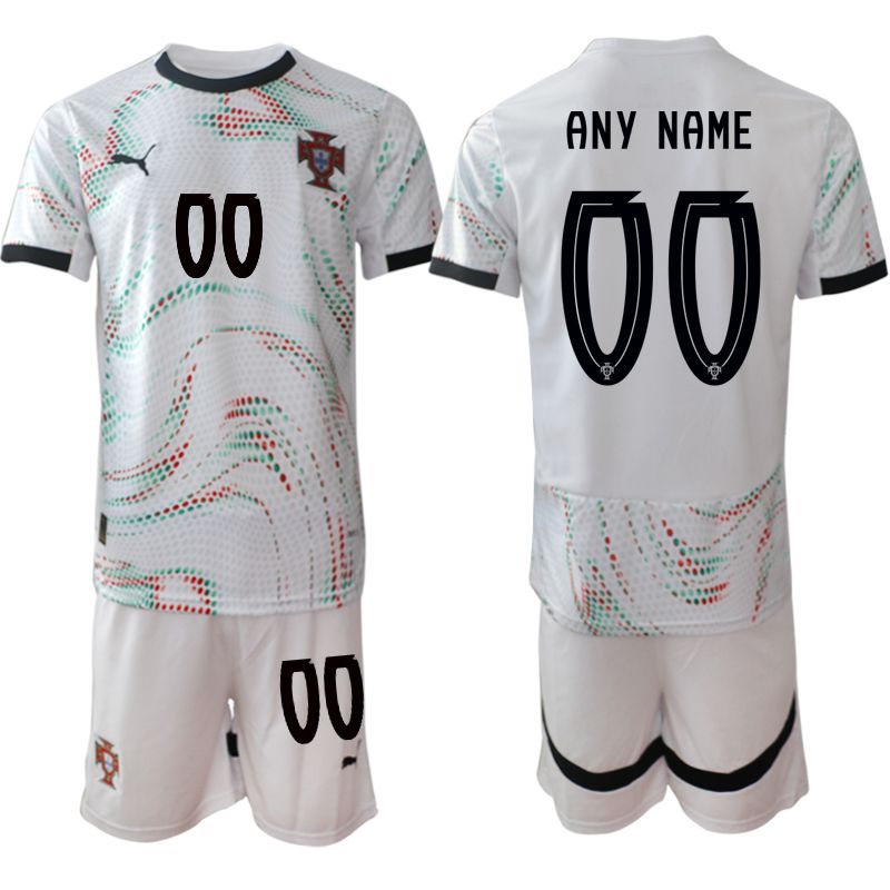 Men 2025-2026 Season Portugal away White customized Soccer Jersey